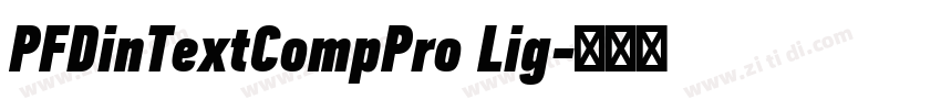 PFDinTextCompPro Lig字体转换